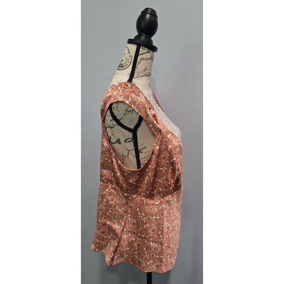 NWT Treasure & Bond Pink Louis Floral Sleeveless coop Neck Button-top Blouse/XL - Picture 4 of 8